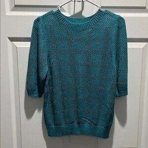 Chic Teal Women's Crew Neck Sweater